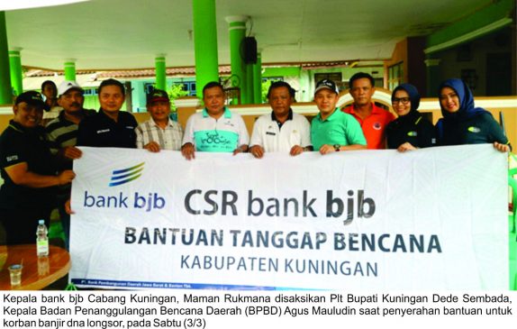 Bank bjb Salurkan Bantuan bagi Warga Kuningan Korban Banjir