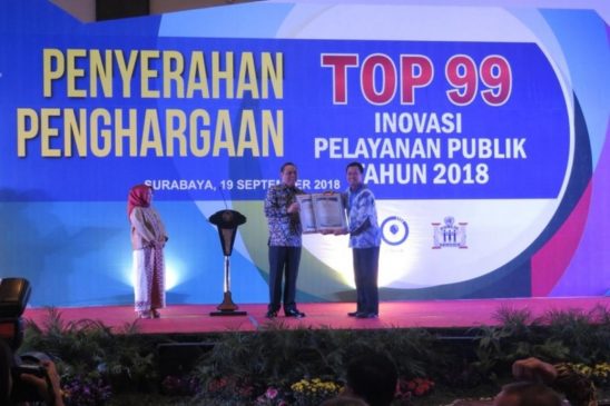 Pemkot Bandung Raih Top 99 Inovasi Pelayanan Publik 2018