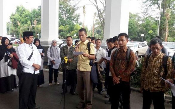 Forum Guru Honorer Datangi DPRD Jabar, Sampaikan Aspirasi dan Maklumat