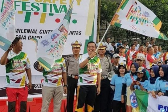 Kampanyekan Tertib Lalu Lintas, Polrestabes Bandung Gelar MRSF