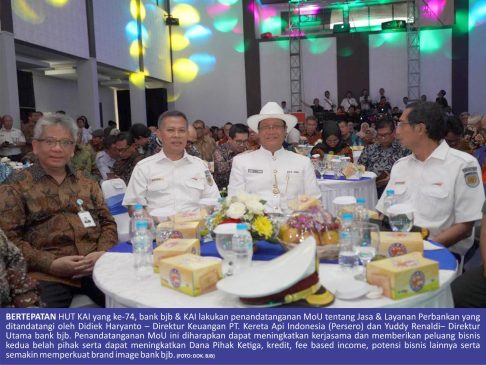 HUT ke-74, PT KAI MoU Dengan bjb Tingkatkan Sinergi Jasa dan Layanan