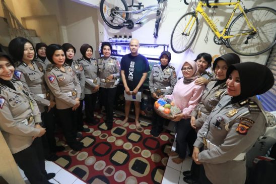 HUT Lalin ke-64, Personel Dit Lantas Polda Jabar Laksanakan Anjangsana