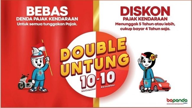 Double Untung PKB Tahun 2019, Pemprov Jabar Bebaskan Denda Pajak Kendaraan Bermotor