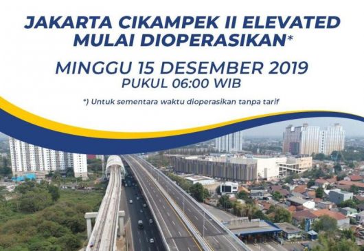 Jalan Tol Jakarta-Cikampek II Elevated Bisa Dilalui Besok Secara Gratis