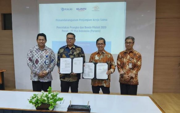 Dana 15 Miliar, Peruri Kerja Sama Dengan PT Pos Indonesia Cetak Prangko dan Filateli Lainnya