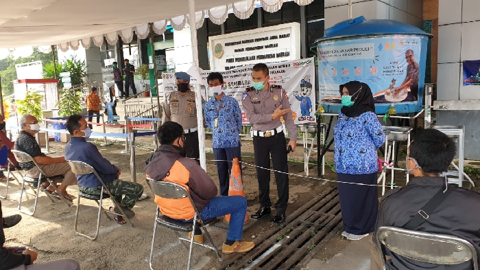 Tim Samsat Bandung Timur Gencar Lakukan Sosialisasi Protokol Kesehatan