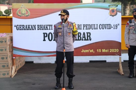 Wakapolda Jabar Pimpin Baksos Serentak Polri Peduli Covid-29 Tahap 2