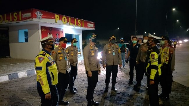 Kapolres Subang Polda Jabar Cek Pos Pengamanan Rest Area KM 68 A
