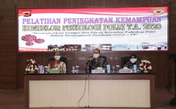 Karo SDM Polda Jabar Pimpin Pelatihan Peningkatan Kemampuan Konselor Psikolog Tahun 2020