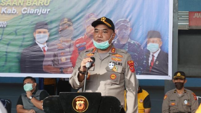 Kapolres Cianjur Polda Jabar Buka Pertandingan Bulutangkis Antar Instansi Dalam Rangka AKB