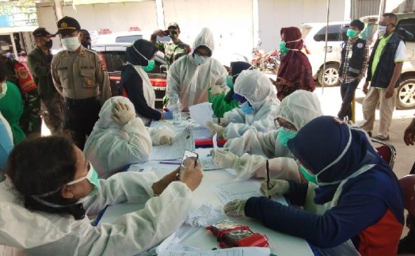 Polres Karawang Polda Jabar Amankan Seab Test Massal di Terminal Cikampek