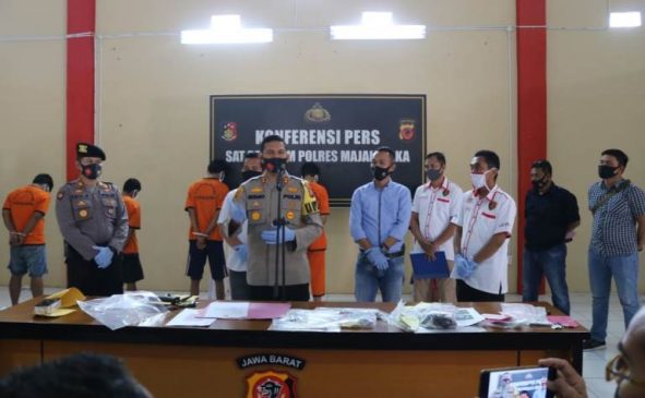 Dua Pekan Terakhir, Polres Majalengka Polda Jabar Ungkap 5 Kasus Pencurian Dengan Kekerasan