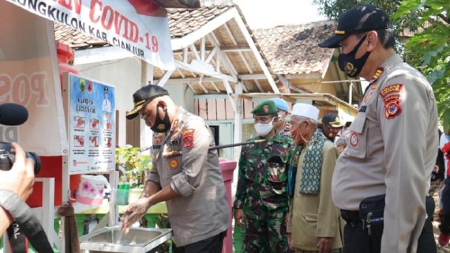 Polres Cianjur Polda Jabar Tinjau Lembur Tohaga Mandiri Lodaya Desa Sinargalih