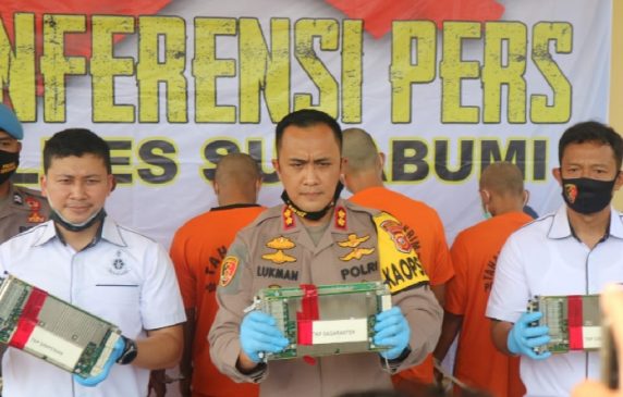 Polres Sukabumi Polda Jabar Berhasil Ungkap Kasus Pencurian Perangkat Tower