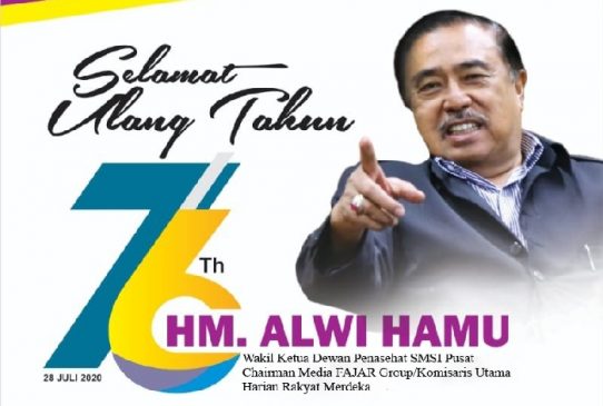 Tokoh Pers Alwi Hamu Genap 76 Tahun