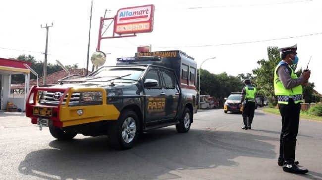 Waka Polres Indramayu Polda Jabar Pimpin Patroli Gabungan