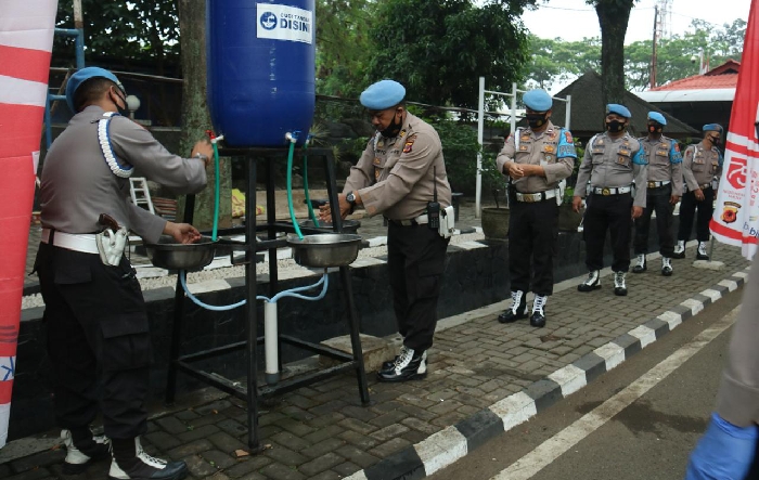 Polda Jabar Laksanakan Gaktibplin Protokol Kesehatan Internal