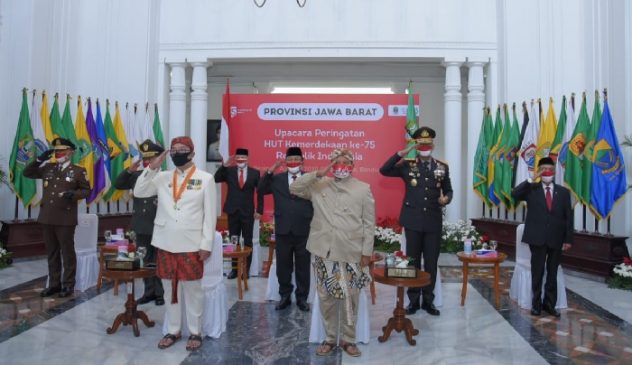 Upacara Peringatan HUT RI ke-75 di Gedung Sate Tertutup dan Terbatas