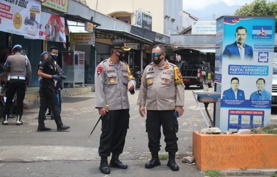 Kapolres Kuningan Pimpin Ops Yustisi Penegakan Disiplin