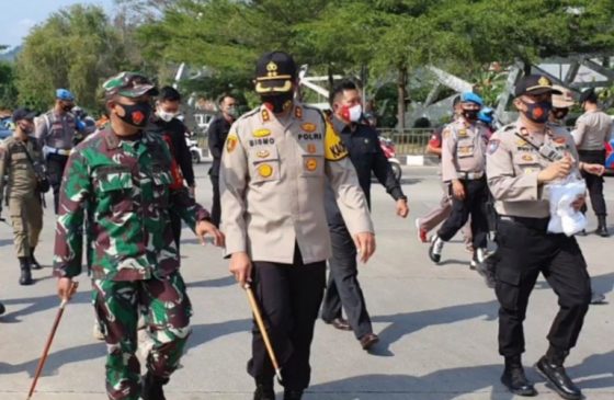 Kapolres Majalengka Bersama Forkopimda Kampanyekan Pakai Masker dan Cuci Tangan