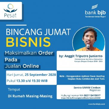 Ikuti Bincang Bisnis bank bjb Kalau Ingin Usaha Jualan Online Laris !