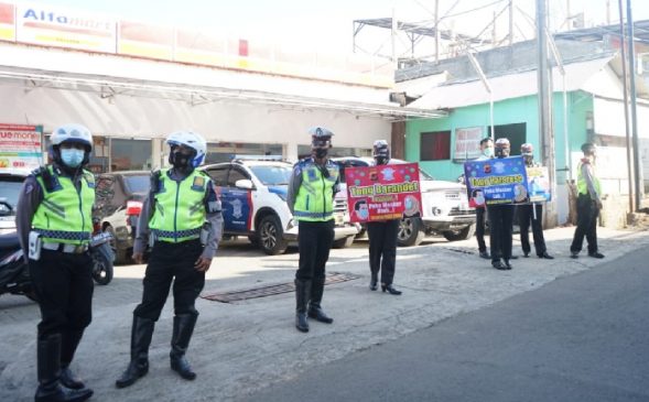 Polres Cimahi Gelar Ops Yustisi Inpres No 6 Tahun 2020