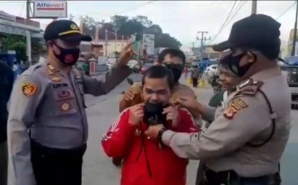 Polres Majalengka Bersama 3 Pilar Sosialisasikan 3M