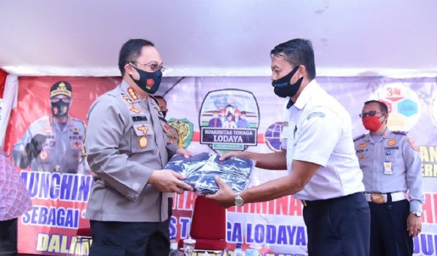 Polrestabes Bandung Launching Komunitas Bus Terminal Cicaheum Sebagai Komunitas Tohaga Lodaya