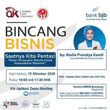 Ayo Ikuti Bincang Bisnis bank bjb Bahas Peran Wirausaha Wanita dalam Kebangkitan Ekonomi