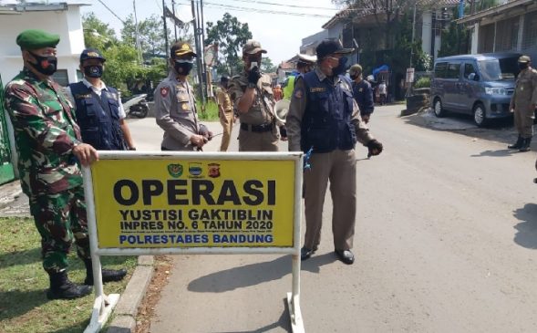 Polsek Bacip Bersama TNI Laksanakan Ops Yustisi Gakplin