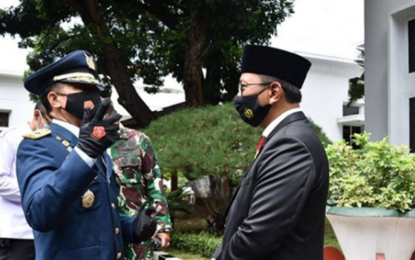 Ketua Komisi I DPRD Jabar Hadiri Upacara HUT TNI ke-75 di Makodam III/Siliwangi