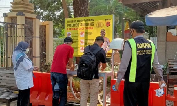 Kapolres Subang Tegaskan Akan Terus Sosialisasikan Cuci Tangan