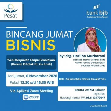 Ayo Ikuti Webinar bank bjb Besok, Supaya Kuasai Seni Berjualan