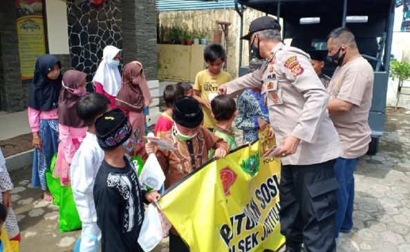 Polres Majalengka Salurkan Bansos kepada Anak Yatim Piatu