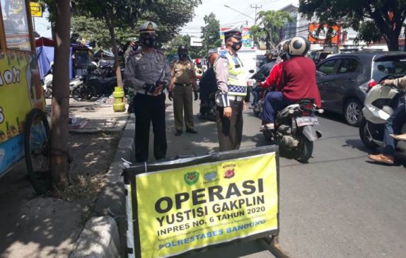 Polsek Cinambo Laksanakan Ops Yustisi Gakplin Inpres No. 6 Tahun 2020 Memutus Mata Rantai Covid-19
