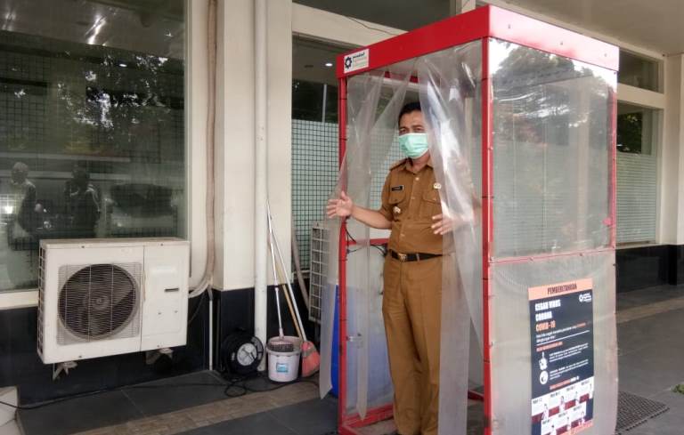 Cegah Penyebaran Covid-19, Samsat Cimareme Terapkan Prokes Ketat