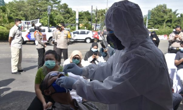Polres Bogor Berikan Fasilitas Rapid Anti Gen Gratis di Rest Area KM 34 Sentul