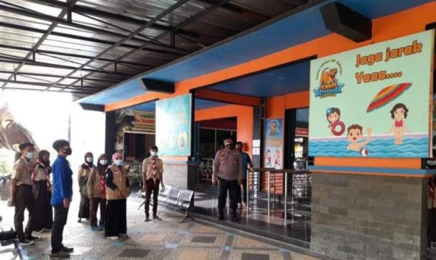 Jajaran Polres Majalengka Ops Yustisi di Tempat Wisata Jembar Waterpark