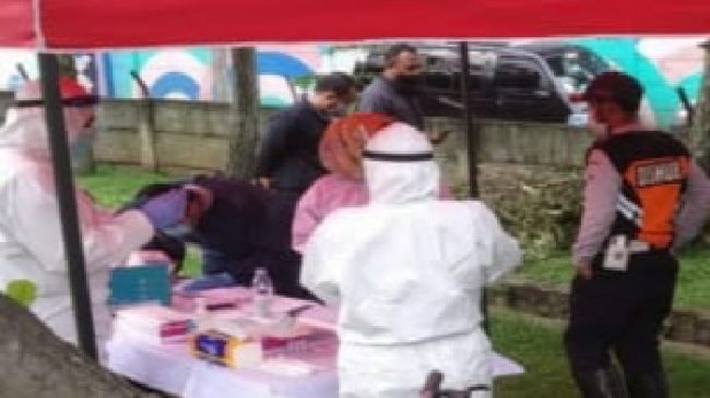 Polres Cimahi Laksanakan Kegiatan Random Rapid Test Antigen