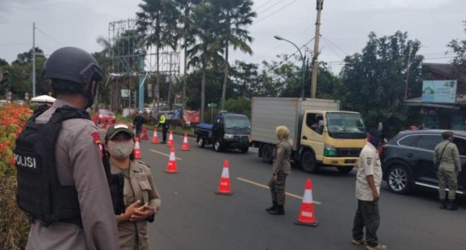 Sat Brimob Polda Jabar Amankan Operasi Yustisi Bersama Jajaran Kewilayahan