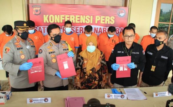 Berikut Isi Konferensi Pers Pengungkapan Kasus Narkoba Jaringan Lapas oleh Sat Res Narkoba Polres Cianjur