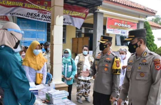 Kapolresta Cirebon Laksanakan Cek Kampung Tangguh Tohaga Sangkan Lodaya Covid-19