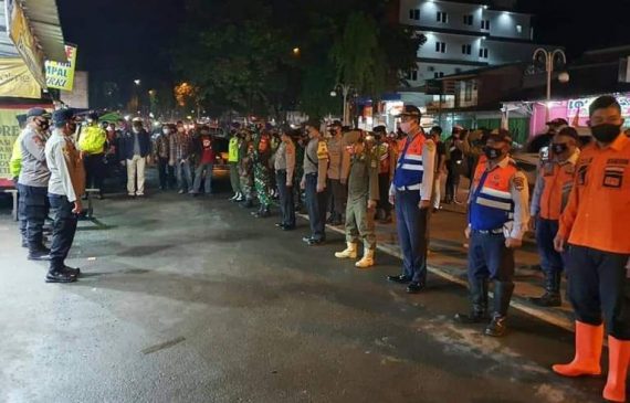 Operasi Yustisi Gabungan Polres Majalengka Lakukan Pengawasan dan Pengawalan PPKM