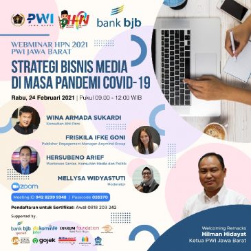 PWI Jabar Gelar Webinar Strategi Bisnis Media di Masa Pandemi Covid-19