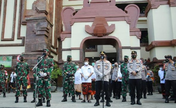 Panglima TNI Dan Kapolri Kunker ke Bali Cek Penegakan Prokes