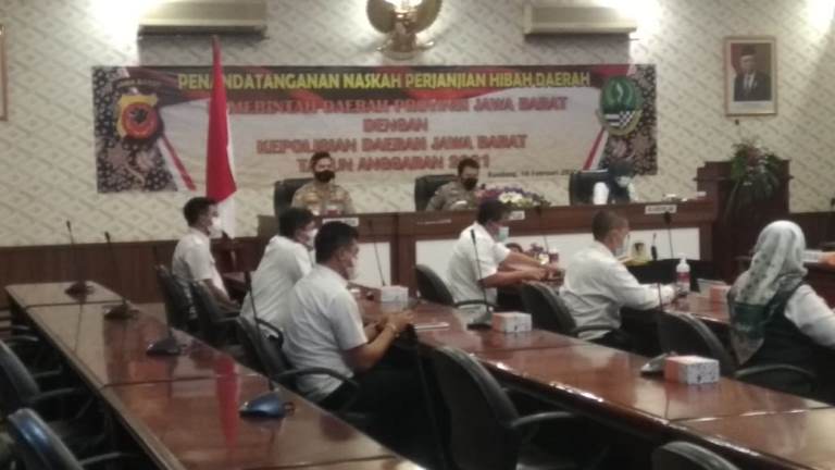 Pemprov Jabar Laksanakan Penandatanganan NPHD dengan Polda Jabar, Bangun Rumdin Kapolda Jabar dan Gedung Dit Intelkam