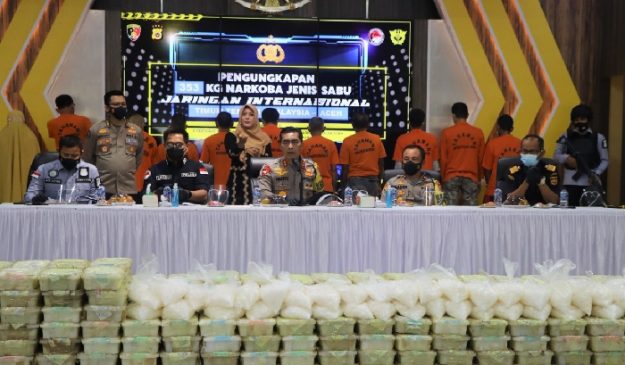 Polda Aceh Ungkap Kasus Narkotika Jaringan Internasional Jenis Sabu Seberat 353 Kg