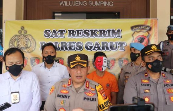 Polres Garut Gelar Konferensi Pers Pengungkapan Kasus Penemuan Mayat Perempuan