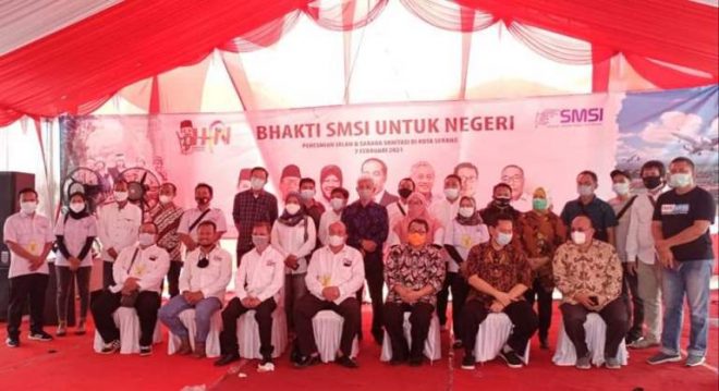 Warga Kampung Jaha Senang Tidak Perlu BAB Ke Sawah lagi Setelah Dibantu MCK oleh SMSI