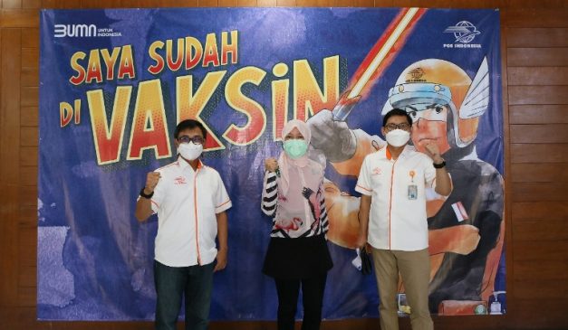 Hari ini Jajaran Direksi dan 1.500 Karyawan Pos Indonesia di Kota Bandung Divaksin Covid-19